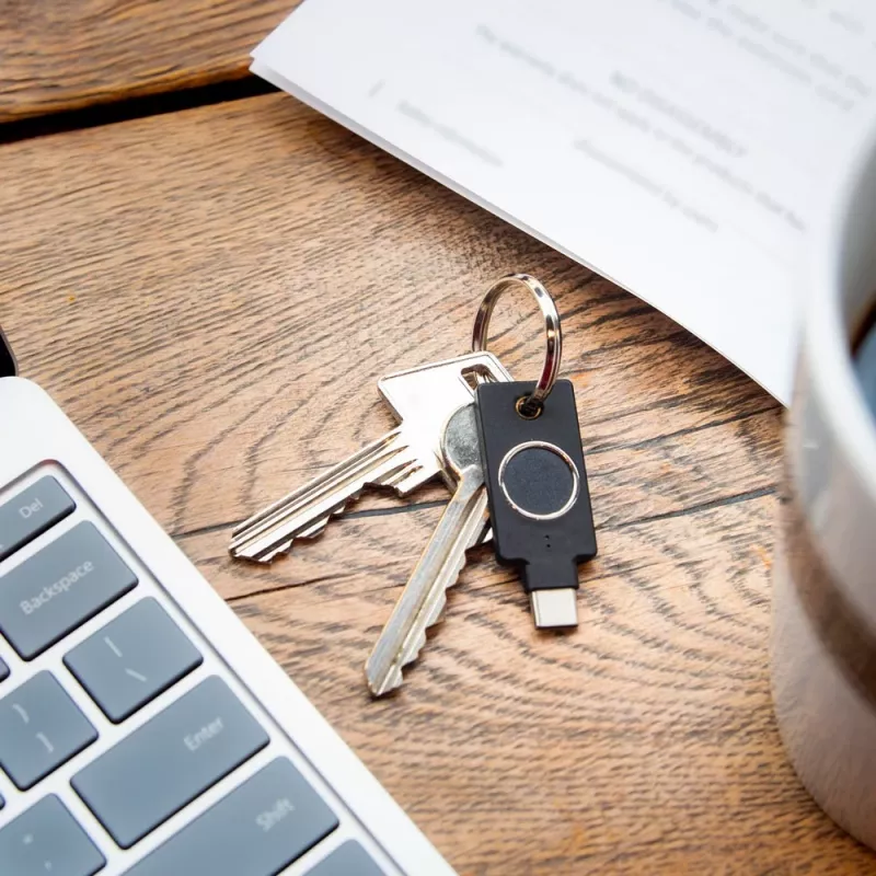 YubiKey C Bio FIDO Edition Yubico musta salasanaton todennus