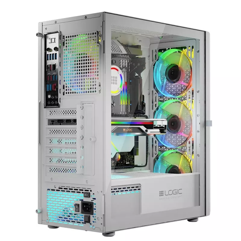 Logic ARAMIS ARGB MINIDI USB 3.0 kotelo valkoinen