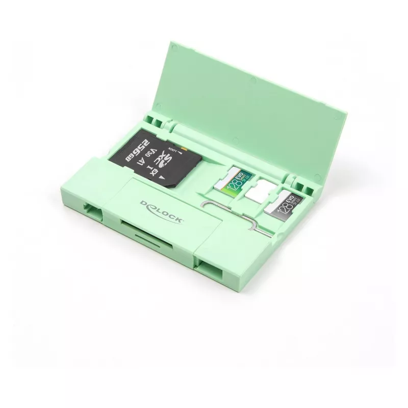 Kortinlukija DeLOCK 91015 USB 3.2 Gen 1 Type-A/Type-C minttu