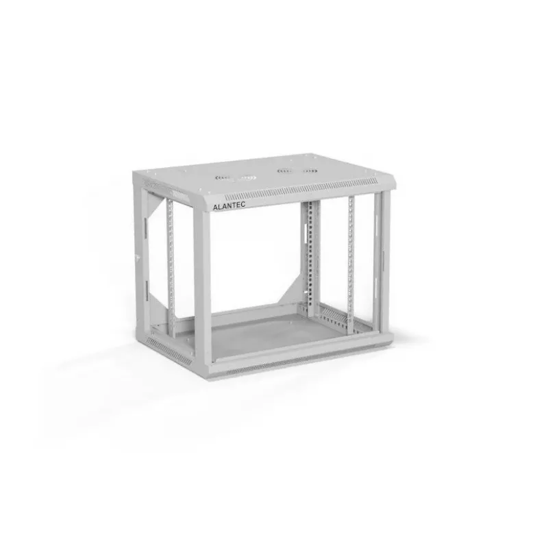 ALANTEC räkkikaappi 19 tuumaa 9HE 600x450, harmaa litteä pakkaus