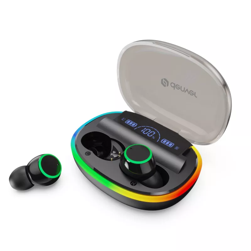 Denver TWE-55B True Wireless Bluetooth-nappikuulokkeet, musta
