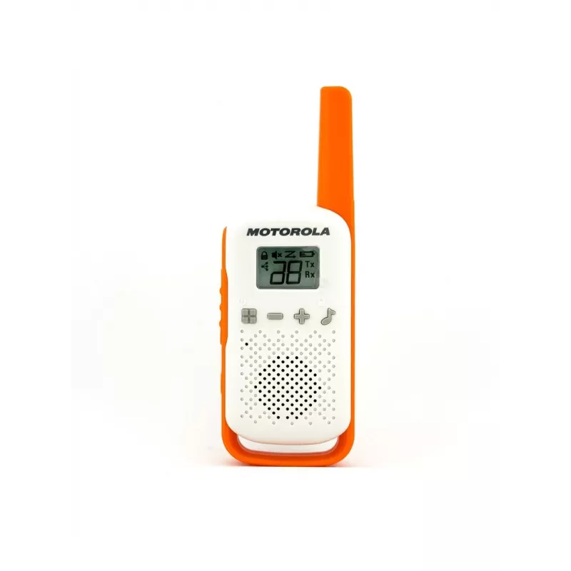 Motorola Talkabout T42 – radiopuhelin, 2 kpl:n pakkaus (oranssi-sininen)