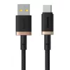 Baseus Dura USB Type A-tyyppi C 60 W pikalatauskaapeli 2 m musta, kulta