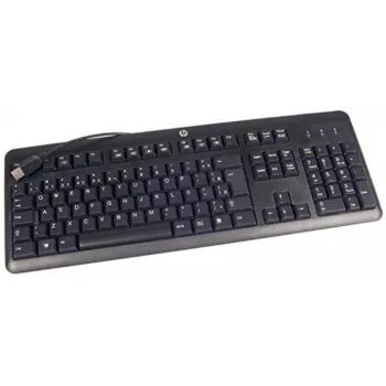 HP 672647-L33 näppäimistö toimistokäyttöön USB QWERTY US International musta