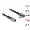 USB-kaapeli DeLOCK 81148 2 m USB-C musta 20 Gbit/s