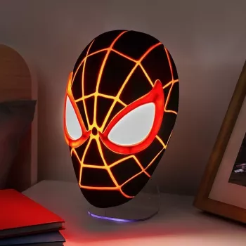 Pöytävalaisin Paladone Mask Light PP14323SPMVN Spiderman Miles Morales – hahmon muotoinen yövalo
