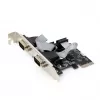 Gembird SPC-22 PCIe-sarjaporttikortti, 2x RS-232, matalaprofiilinen, WCH382, 2 Mbps