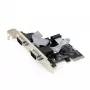 Sisäinen sarjaporttikortti GEMBIRD SPC-22 PCIe RS-232 Low-Profile, WCH382, 16000 Kbit/s, 67×120×20 mm, musta