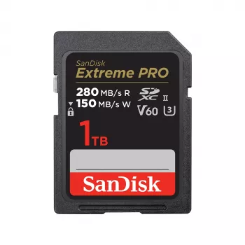 SanDisk Extreme Pro - flash-muistikortti - 1TB - Video Class V60 / UHS-II U3 / Class10 - SDXC UHS-II (SDSDXEP-1T00-GN4IN)