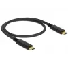 USB-kaapeli DeLOCK 83042 USB 3.2 Gen 2 0,5 m USB C musta