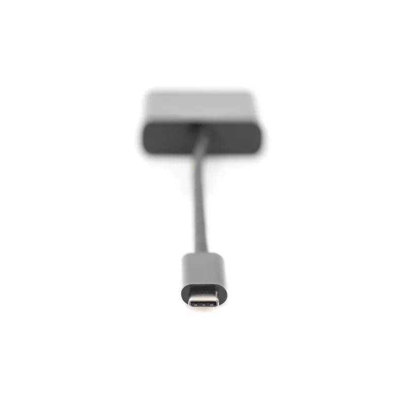DIGITUS DA-70853 USB-C - VGA-sovitin, Full HD 1080p, musta