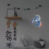 Koristeellinen neonvalo MANTA SNL90MT Style Neon Lights — astronautti raketissa