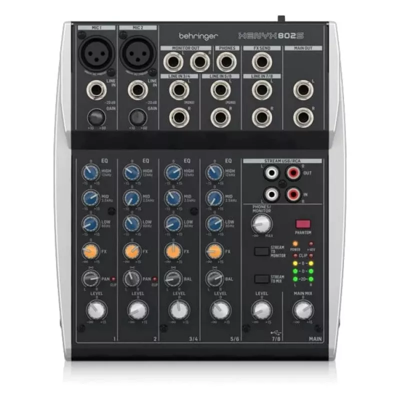Behringer XENYX 802S - analoginen audiomikseri