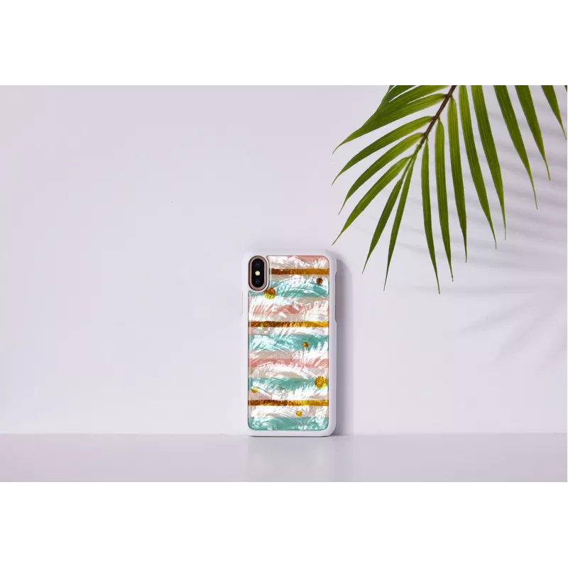 iKins Pop Mint suojakuori iPhone XS/X:lle, valkoinen