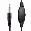 Langallinen pelikuulokemikrofoni GEMBIRD MHS-03-BKRD — binaural, korvan peittävä, 3,5 mm, 1,8 m kaapeli, punainen/musta