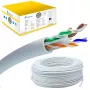Verkkokaapeli Extralink Twisted pair CAT6 UTP (U/UTP) V2 Indoor 100M harmaa