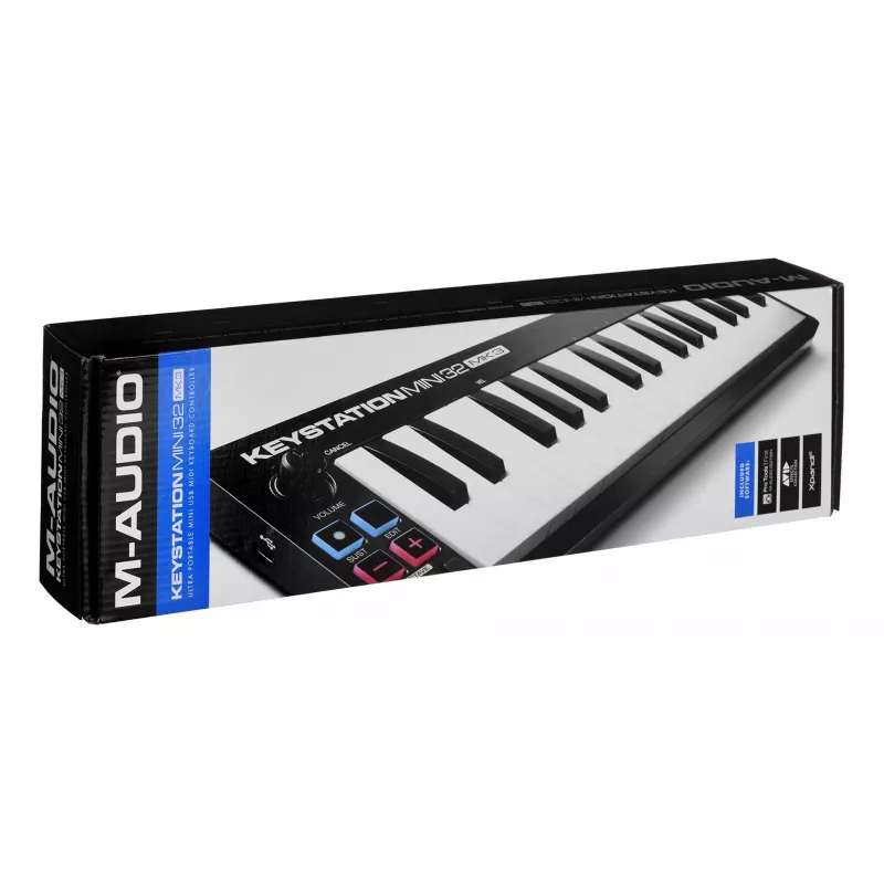 M-AUDIO Keystation Mini 32 MK3 MIDI-kosketinsoitin 32 kosketinta USB musta, valkoinen