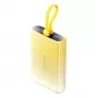 Vention 10000mAh varavirtalähde LED-näytöllä, USB-C + Lightning + USB-A, 22,5 W (keltainen)