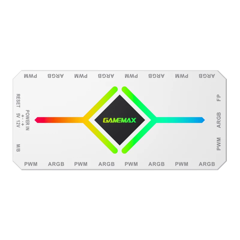Gamemax | kaukosäädin | V4.0 ARGB PWM HUB BK | valkoinen | Gamemax