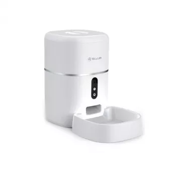 Automaattinen ruokinta-automaatti Tellur TLL331461 UltraHD-kameralla, 4 l, valkoinen