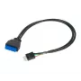 Sisäinen USB-kaapeli Akasa AK-CBUB36-30BK