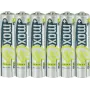 Ansmann 4+2 ilmaista ladattavaa paristoa maxE Micro AAA 800 mAh