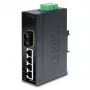 PLANET 4-porttinen Fast Ethernet -kytkin PLANET IP30 ohut Type 4-porttinen, teollisuus Ethernet -kytkin + 1-portti, 100Base-FX(SC) (-10 - 60 °C) (ISW-511)