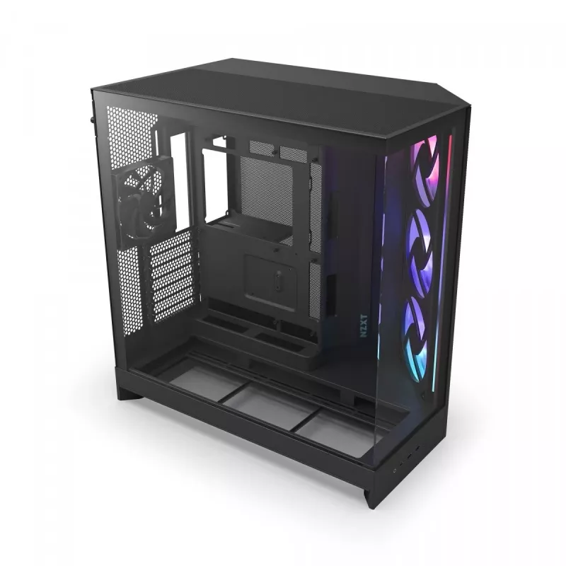 PC-kotelo NZXT H9 Flow RGB Midi Tower musta