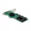 DeLOCK 8-porttinen SATA PCI Express x1 -kortti Low-Profile