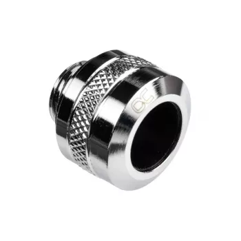 Liitin Alphacool 17470 – messinki-kromi-PC-vesijäähdytysliitin, korkeus 20 mm, paino 23 g