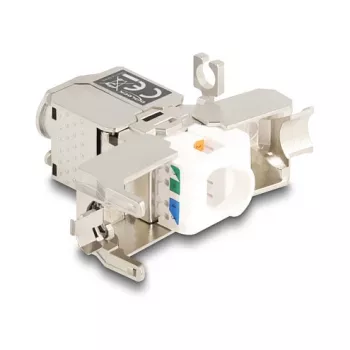 Verkkokaapeliliitin DeLOCK 88198 LSA-LSA Cat.6A STP 31,6 mm ruostumaton teräs