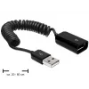 USB-kaapeli DeLOCK 83163 0,6 m USB 2.0 A - A musta