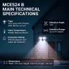 LED-seinävalaisin MACLEAN MCE524 PIR-liiketunnistimella, malli MCE524 B