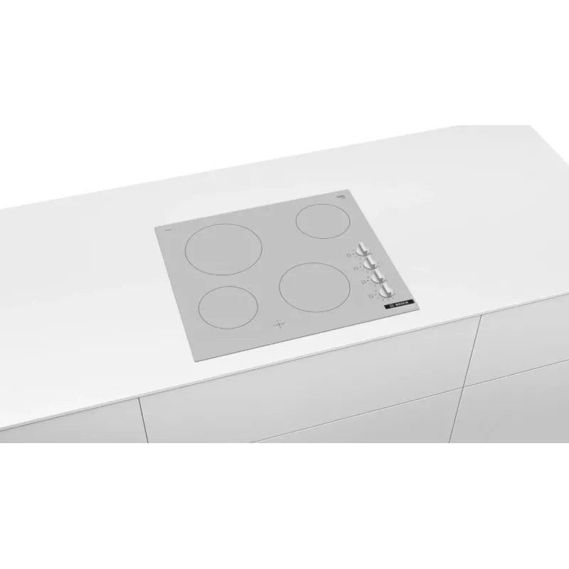Säteilyliesi Bosch PKE612CA2E, 6600 W, 4 keittoaluetta, valkoinen