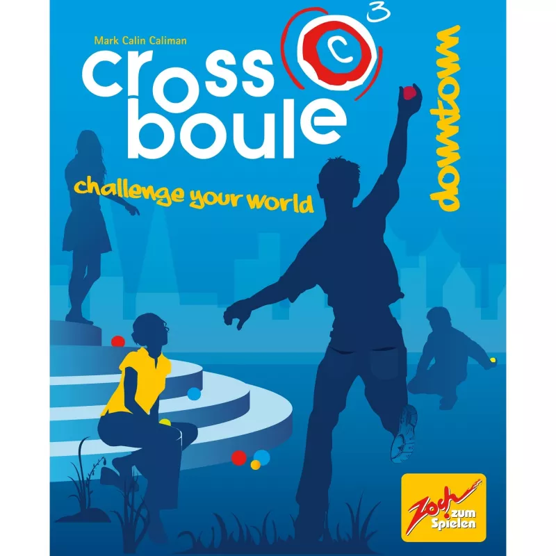 Crossboule Set Downtown, taitopeli sininen/punainen