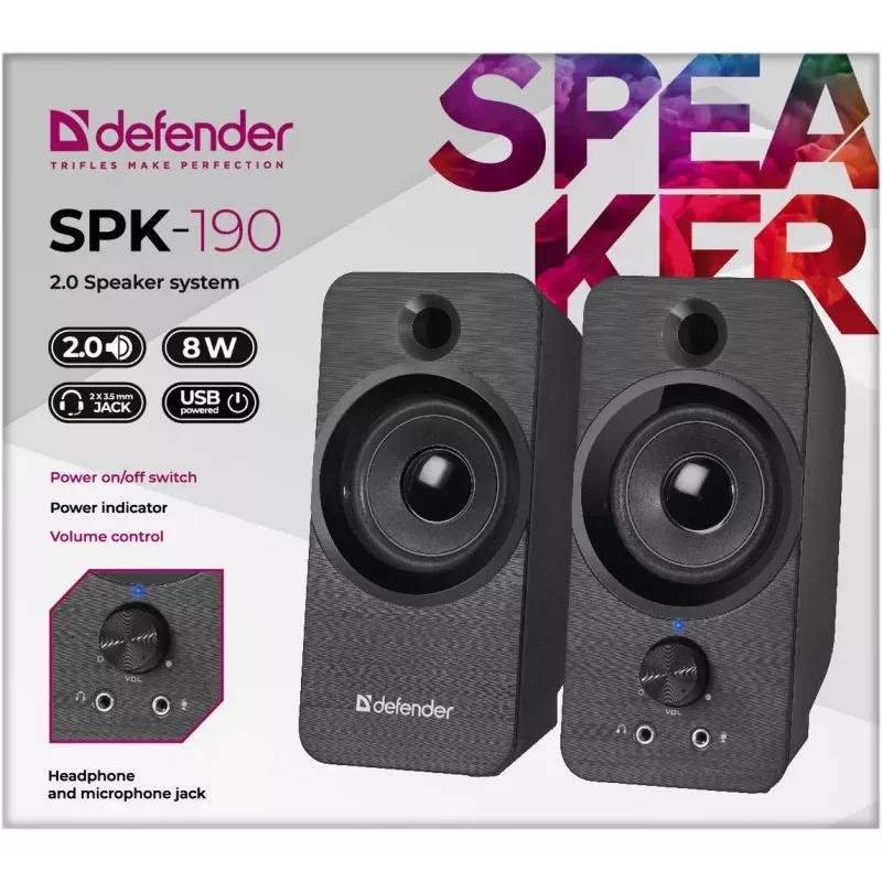DEFENDER SPK-190 2.0 8W USB-KAIUTIN
