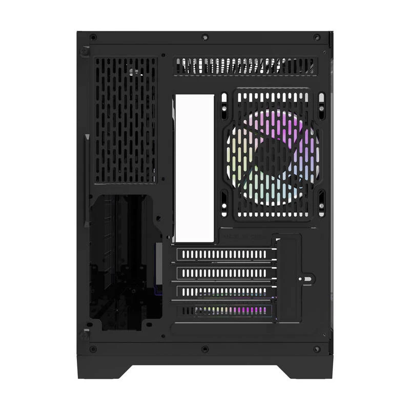 Darflash FT418 tietokonekotelo + 6 aRGB-tuuletinta (musta)