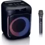 Kannettava Bluetooth-kaiutin Lenco PA-101BK valaistuksella ja mikrofonilla