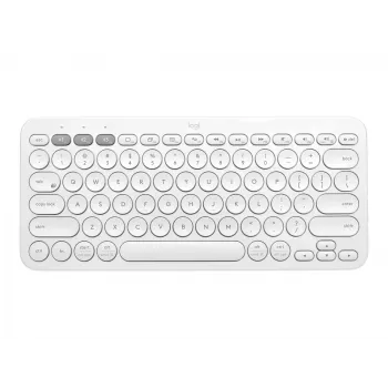 Logitech Multi-Device K380 -näppäimistö - langaton - Bluetooth 3.0 - saksa - off-white