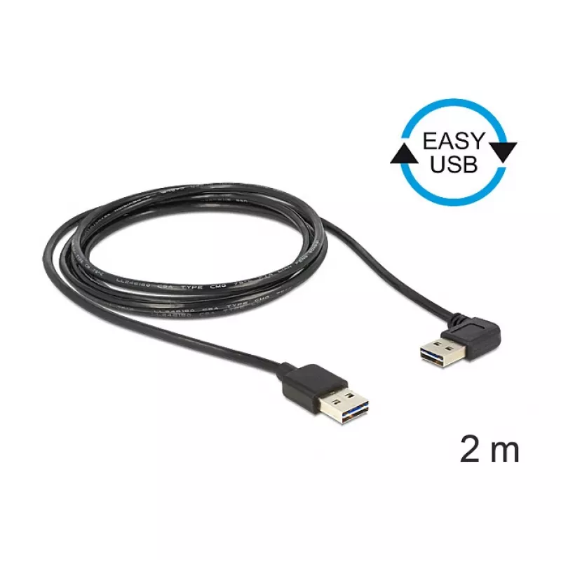 USB-kaapeli DeLOCK 85557 USB 2.0 2 m musta