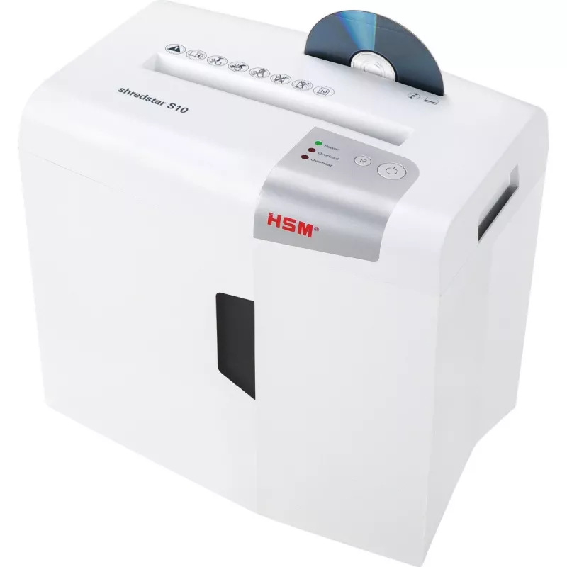 HSM shredstar S10 silppuri, 6 mm + erillinen CD-leikkurimekanismi