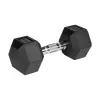 Kumipäällysteiset valurautaiset käsipainot HEX 2x10 kg REBEL ACTIVE