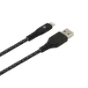 USB–Lightning-datakaapeli Tellur TLL155481 2,4 A 1 m nylon musta