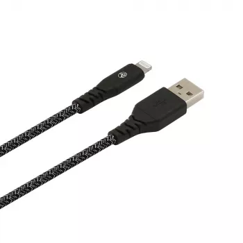 USB–Lightning-datakaapeli Tellur TLL155481 2,4 A 1 m nylon musta