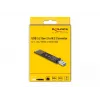 DeLOCK yhdistelmämuunnin M.2 NVMe PCIe- tai SATA-SSD-asemalle USB 3.2 Gen 2 musta
