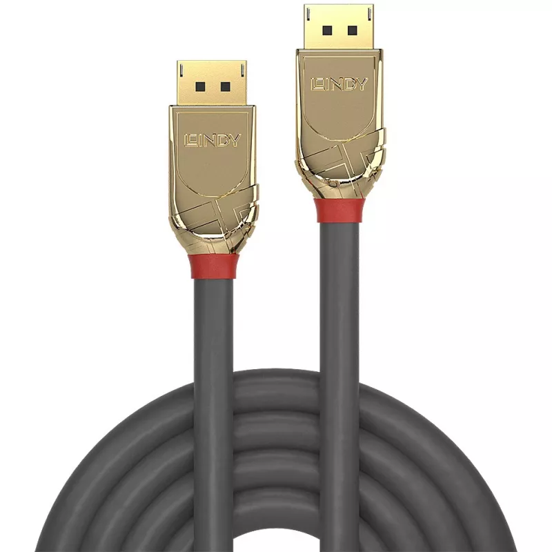 Lindy 10m DisplayPort 1.2 kaapeli, Gold Line