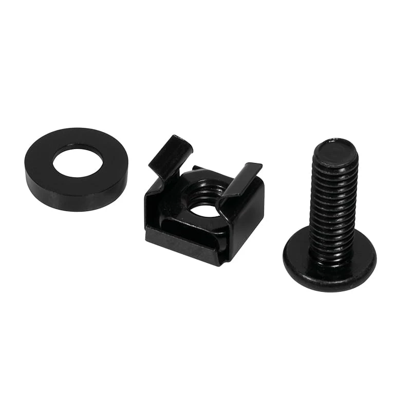 Ruuvipaketti LOGILINK AC116 — 50 mustaa ruuvia rack-tarvikkeisiin