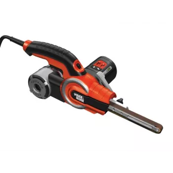 Nauhahiomakone Black & Decker KA902EK — 400 W, säädettävä nopeus, hiomalevy 451×13 mm, 230 V, 3 m kaapeli, mukana kantolaukku