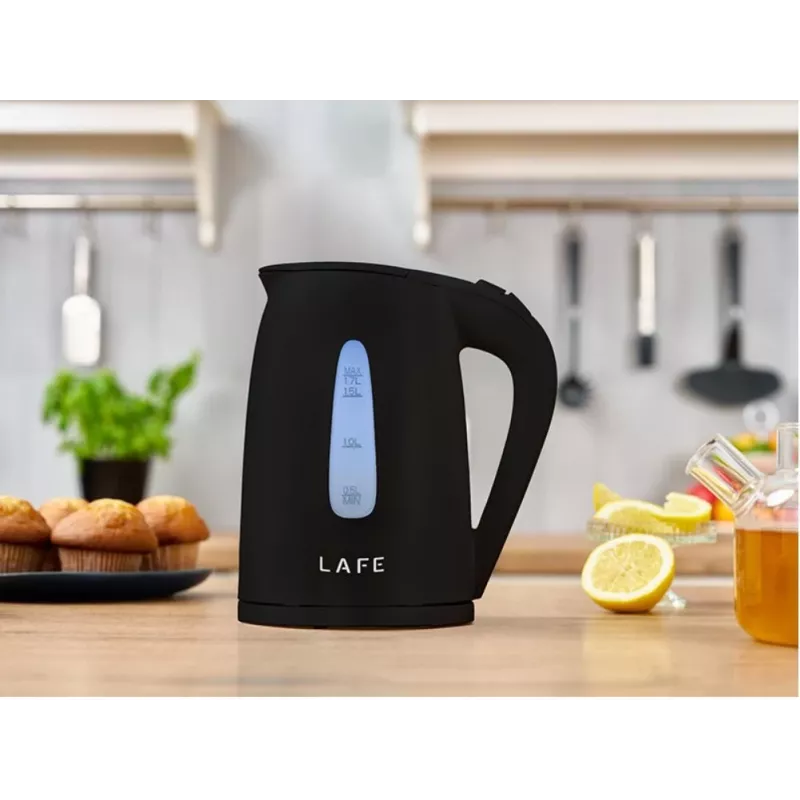 Sähköinen vedenkeitin LAFE 1,7 l 2200 W musta