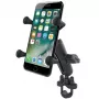 RAM Mounts X-Grip -puhelinteline ohjaustangon U-pulttipohjalla
